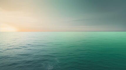 Obraz premium Serene Ocean Sunset Peaceful Tranquil Waterscape