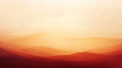 Obraz premium Sunset Hues Over Rolling Mountain Ranges