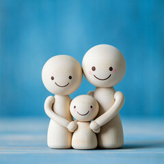 wooden doll family 가족