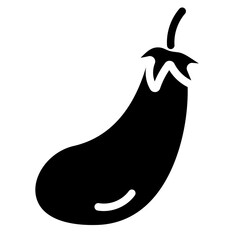 Eggplant Solid Icon