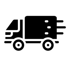Express delivery Solid Icon