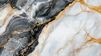 Luxurious Marble with Gold Veins Abstract Texture