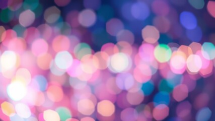 Fototapeta premium Colorful Bokeh Lights Abstract Rainbow Glitter Blur - AI Photo
