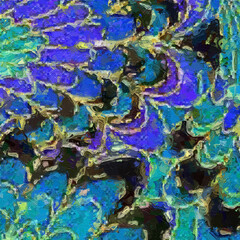 Oil paintings and various flowers, cats, dogs, butterflies, chrysanthemums, fish, owls, birds, are beautiful