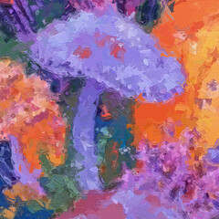 Oil paintings and various flowers, cats, dogs, butterflies, chrysanthemums, fish, owls, birds, are...