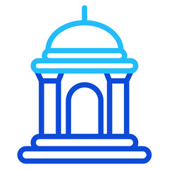 Indian temple Duoline Icon