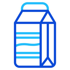 Milk carton Duoline Icon