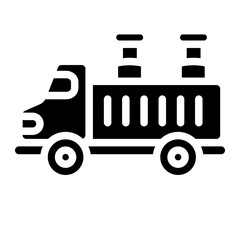 Milk tanker Solid Icon