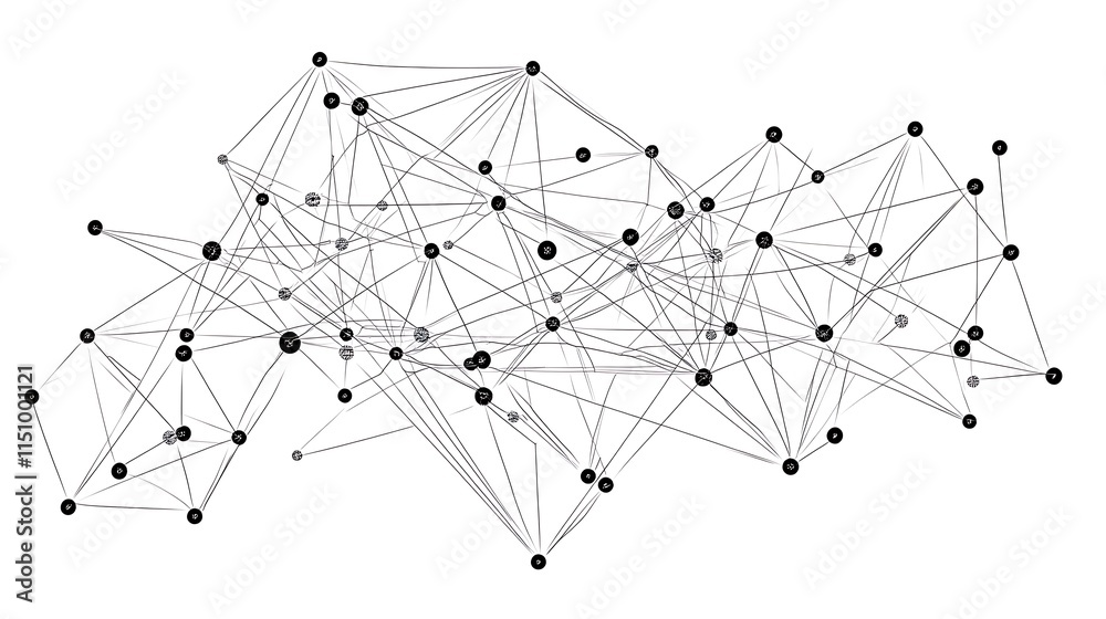 Poster Abstract network connection.