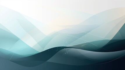 Obraz premium Abstract Teal Wave Background Design