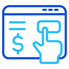 Obraz premium Subscription payment Duoline Icon