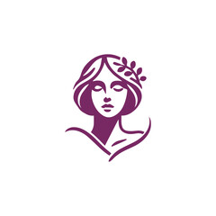 Beauty lady logo