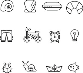 Efficiency - thin line vector icon set. Pixel perfect. Editable stroke.