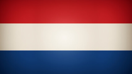 Naklejka premium Dutch Flag with Red, White, and Blue Stripes - Symbol of Liberty and Independence