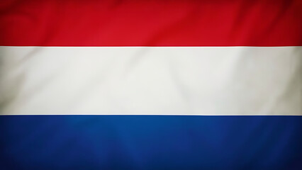 Naklejka premium Dutch Flag with Red, White, and Blue Stripes - Symbol of Liberty and Independence