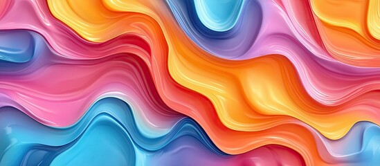 Obraz premium Abstract Colorful Swirls: A Vibrant Symphony of Hues