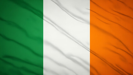 Obraz premium Irish Flag with Green, White, and Orange Stripes – Symbolizing Unity and Tradition