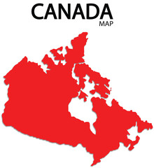 Canada red colour map trasparatent
