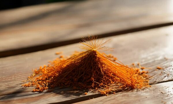 saffron on a table