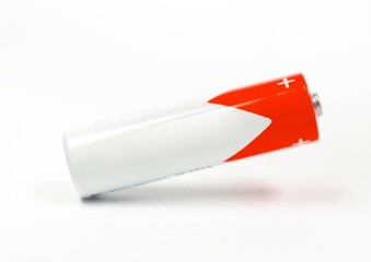 Galvanic cell or battery on a white background