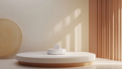 Minimalist Beige Studio Product Display Platform
