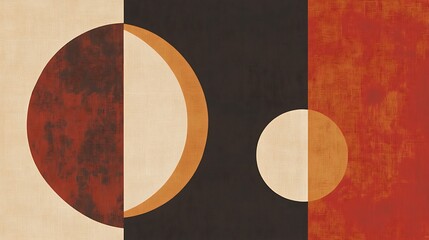 Abstract geometric shapes with texture.