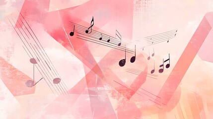 Pink music notes.