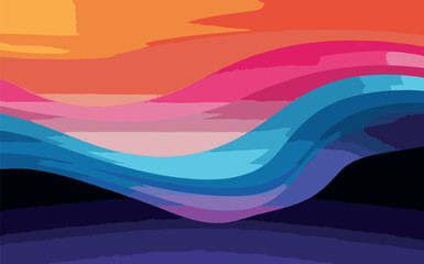 abstract rainbow background.colourful background with wave.