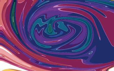 Abstract marbled pattern featuring a vibrant blend with fluid swirls and waves.