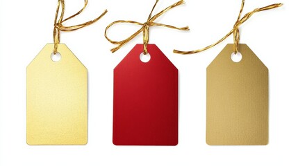 gift tag with isolated on white background