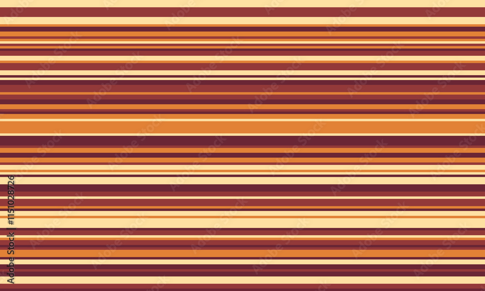 Aufkleber geometric stripes seamless vector pattern with horizontal lines in varied colours, creating an abstr