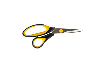 Office stationery scissors cutting on transparent background