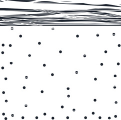 At the top there is a border cut with thin lines. And at the bottom there are dots. Some of them are also cuts.