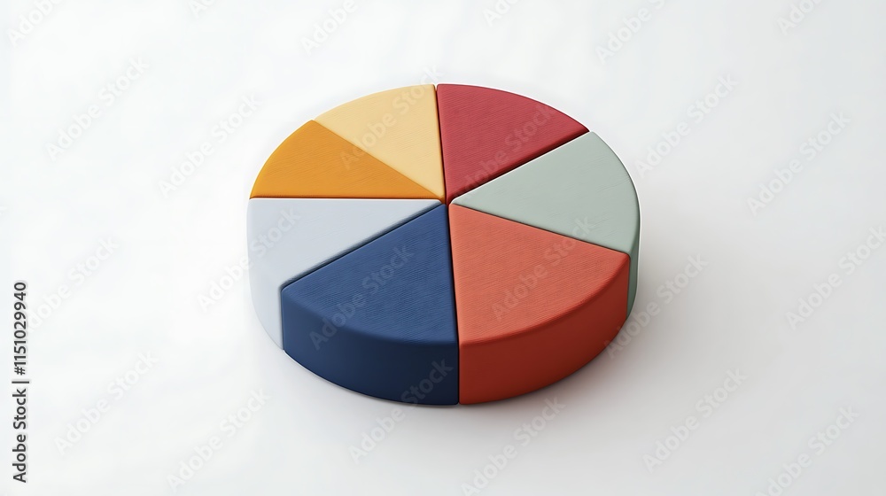 Poster Pie chart with segments.