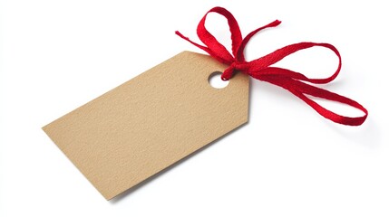 gift tag with isolated on white background