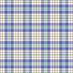 Soft Summer Plaid Check Seamless Pattern - Cute plaid check repeating pattern design