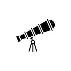 Telescope on tripod vector icon