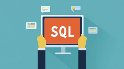A simple and clear illustration showing the versatility of mastering SQL, preparing students for various roles across sectors like IT, finance, e-commerce, and healthcare, highlighting its broad appli