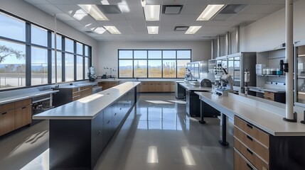 Bright and Modern Laboratory Interior Design