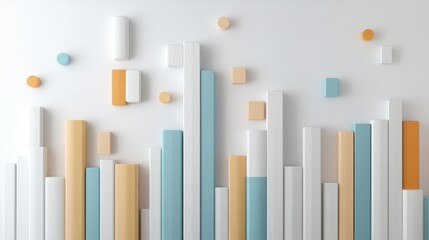 Obraz premium Abstract geometric background with colorful shapes and dynamic patterns, a modern creative design for backdrops visual projects