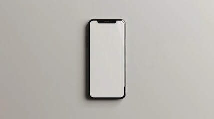 a close up of a cell phone with a blank screen