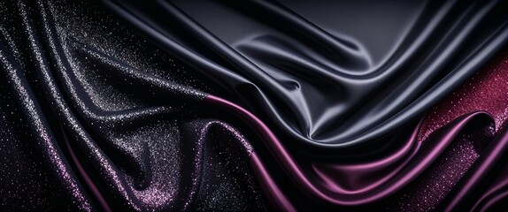 Obraz premium A Symphony of Textures: Velvet Meets Satin. Generative AI