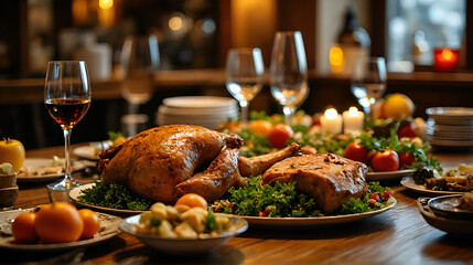 roasted country with vegetables