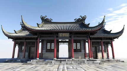 Obraz premium Architecture Oriental chinese temple fantasy