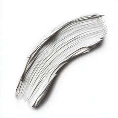 Smear stroke of cosmetic cream isolated on a white background