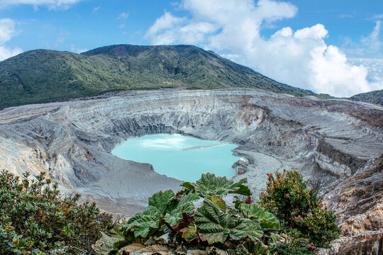 Poás Volcano, It is located in the province of Alajuela, Costa Rica, is a 2,697 meter (8,848 ft) active stratovolcano in central Costa Rica. It has erupted 40 times since 1828.