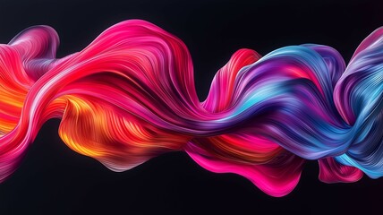 Fototapeta premium 抽象的な波の背景画像