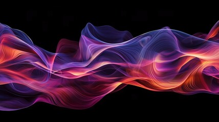 Obraz premium 抽象的な波の背景画像