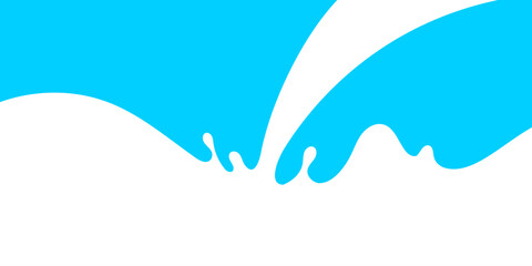 pouring milk, milk splash, pour milk for banner background, waves simple shape, milk splashes for advertising dairy products