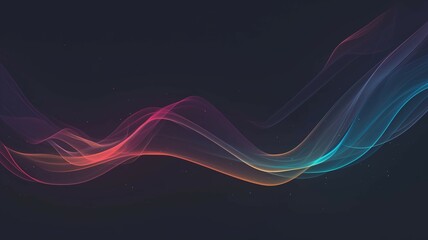 Naklejka premium 抽象的な波の背景画像